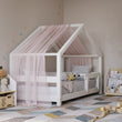 Cama infantil en forma de casita BusyKids MIMI-HOUSE con borde reforzado