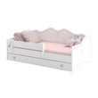 Cama infantil EMMA con barrera de protección y cajón de almacenamiento