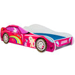 Cama infantil AUTO con diseño gráfico y colchón - 140 x 70/160 x 80 cm