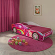Cama infantil AUTO con diseño gráfico y colchón - 140 x 70/160 x 80 cm