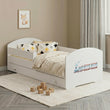 Cama infantil LUK-ONE con barrera de protección y cajón de almacenamiento