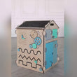 Casita educativa de madera - natura colores menta