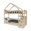 BusyKids Litera MAMI-TWIN con escalera de almacenaje 90 x 200 cm