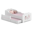 Cama infantil ANNA-MAX con cama adicional 145 x 80 cm – con dibujo y colchón