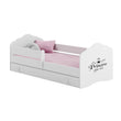 Cama infantil FALA-ONE con barrera de protección y cajón de almacenamiento