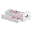 Cama infantil FALA-MAX con cama adicional 145 x 80 cm y colchón