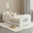 Cama infantil LUK-ONE con barrera de protección y cajón de almacenamiento