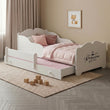 Cama infantil ANNA-MAX con cama adicional 145 x 80 cm – con dibujo y colchón