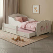 Cama infantil ANNA-MAX con cama adicional 145 x 80 cm – con dibujo y colchón