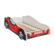 Cama infantil AUTO con diseño gráfico y colchón - 140 x 70/160 x 80 cm