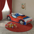 Cama infantil AUTO con diseño gráfico y colchón - 140 x 70/160 x 80 cm