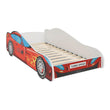 Cama infantil AUTO con diseño gráfico y colchón - 140 x 70/160 x 80 cm