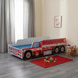 Cama infantil RIKO con diseño gráfico y colchón - 140 x 70 / 160 x 80 cm