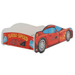 Cama infantil AUTO con diseño gráfico y colchón - 140 x 70/160 x 80 cm