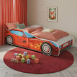 Cama infantil AUTO con diseño gráfico y colchón - 140 x 70/160 x 80 cm