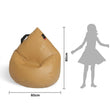 Puf infantil Drizzle Drop – cuero sintético SOFT suave