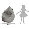 Puf infantil Drizzle Drop – tejido canvas POP resistente
