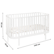 Cuna BK GRAND 140 × 70 – 3 en 1 con función de sofá