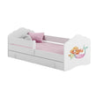 Cama infantil FALA-ONE con barrera de protección y cajón de almacenamiento