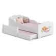 Cama infantil ANNA-MAX con cama adicional 145 x 80 cm – con dibujo y colchón
