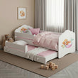 Cama infantil FALA-MAX con cama adicional 145 x 80 cm y colchón