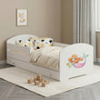 Cama infantil LUK-ONE con barrera de protección y cajón de almacenamiento