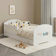 Cama infantil LUK-ONE con barrera de protección y cajón de almacenamiento