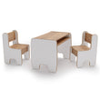 Conjunto de muebles infantiles TIMI: mesa con una o dos sillas