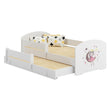 Cama infantil LUK-MAX con cama adicional 145 x 80 cm y colchón
