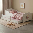 Cama infantil ANNA-MAX con cama adicional 145 x 80 cm – con dibujo y colchón