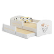 Cama infantil LUK-MAX con cama adicional 145 x 80 cm y colchón