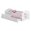 Cama infantil FALA-MAX con cama adicional 145 x 80 cm y colchón
