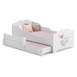 Cama infantil ANNA-MAX con cama adicional 145 x 80 cm – con dibujo y colchón