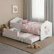 Cama infantil FALA-MAX con cama adicional 145 x 80 cm y colchón
