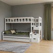 BusyKids FOXY-MAX litera con escalera de almacenaje 90 x 200 / 120 x 200 cm