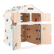 Maisonnette éducatif en bois - blanche - Busy-kids.fr