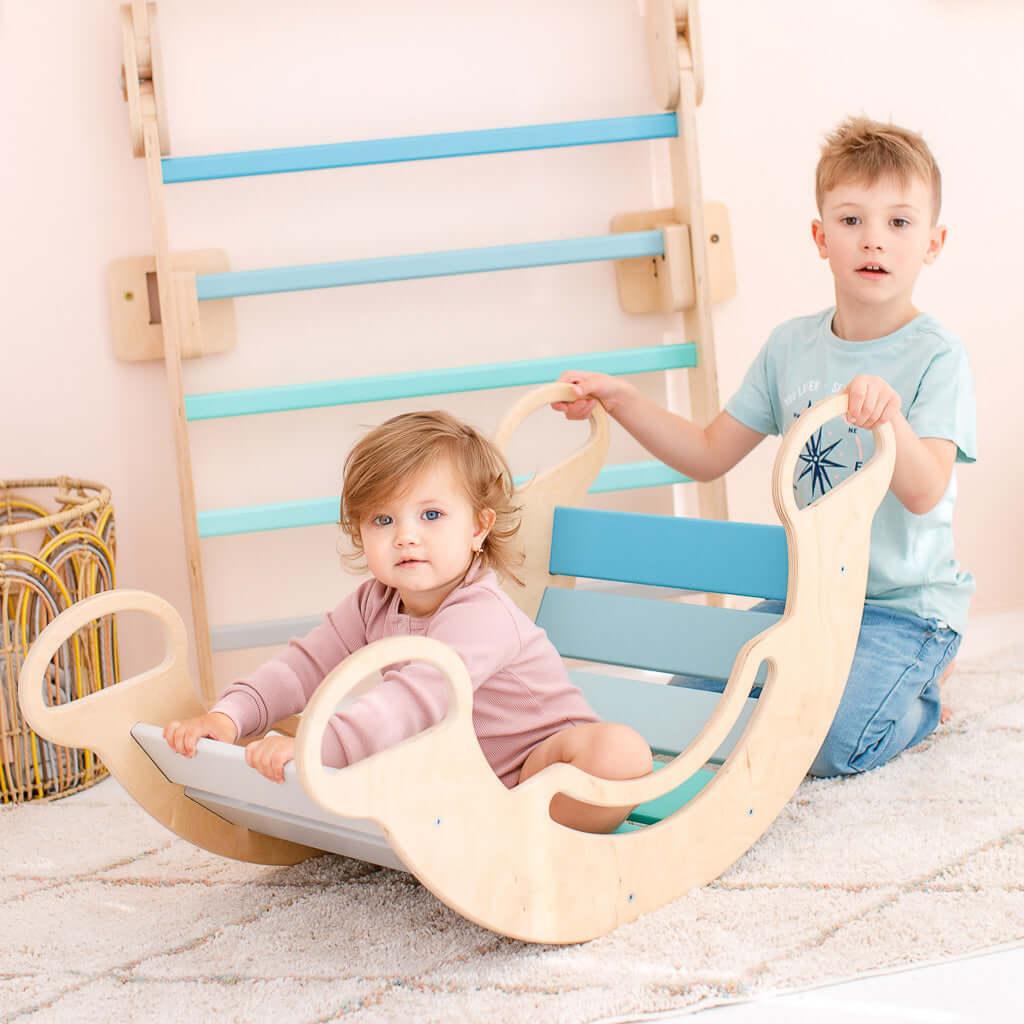 Bascule d’équilibre/Rocker - menthe - Busy-kids.fr