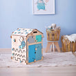 Casita educativa de madera - natura colores menta